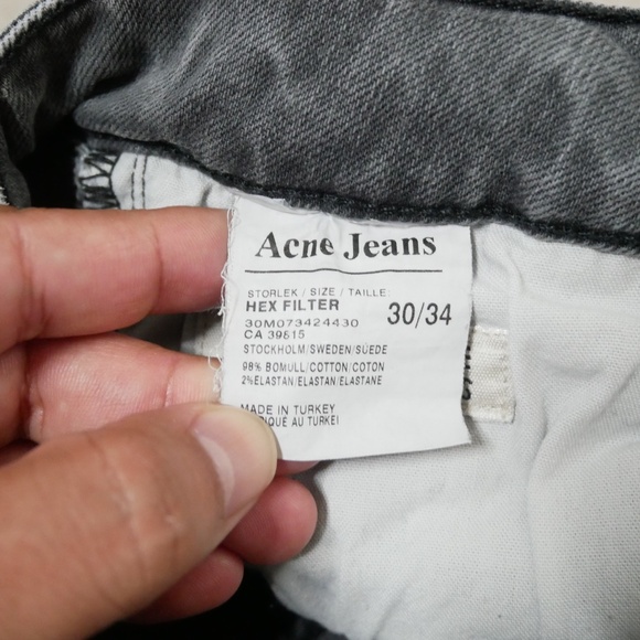 ACNE Jeans women's Hex filter gray jeans - Picture 6 of 8